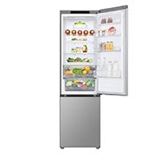 LG Kombinovani frižider sa donjim zamrzivačem, DoorCooling+™ tehnologija, kapacitet 387L, Prednja sva vrata otvorena sa pogledom na hranu, GBV3200DPY, thumbnail 2