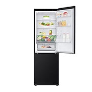 LG Kombinovani frižider sa donjim zamrzivačem, DoorCooling<sup>+</sup>™ tehnologija, kapacitet 344L, Prednja gornja vrata otvorena sa pogledom na hranu, GBV3100EEP, thumbnail 11