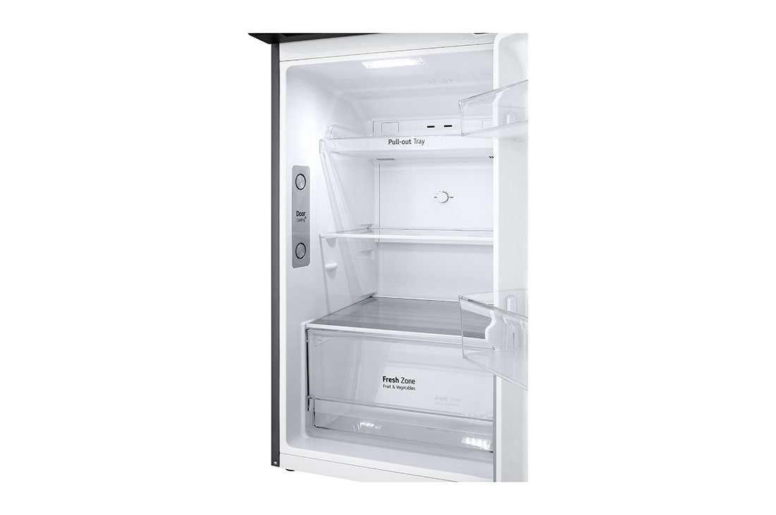 LG Kombinovani frižider sa gornjim zamrzivačem, DoorCooling+™ tehnologija, kapacitet 217L, Prikaz detalja fioke, GTBV22PYGKD, thumbnail 8