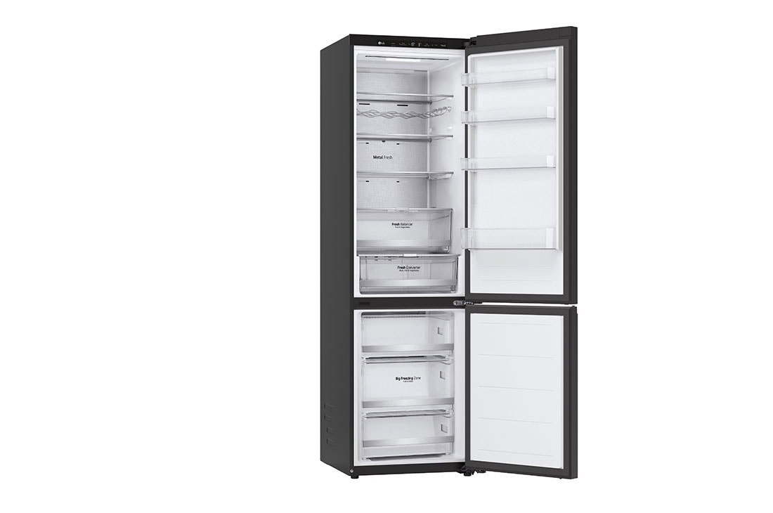LG Kombinovani frižider sa donjim zamrzivačem, DoorCooling+™ tehnologija, kapacitet 387L, Leva strana otvorena bez hrane, GBB72BM9DQ, thumbnail 11