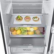 LG Kombinovani frižider sa donjim zamrzivačem, DoorCooling+™ tehnologija, kapacitet 387L, Fioka sa hranom, GBB72BM9DQ, thumbnail 4