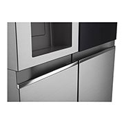 LG InstaView™ Side-by-Side frižider, DoorCooling+™ i ThinQ™ tehnologija, kapacitet 635L, Handle Detail view, GSGV81PYLL, thumbnail 10