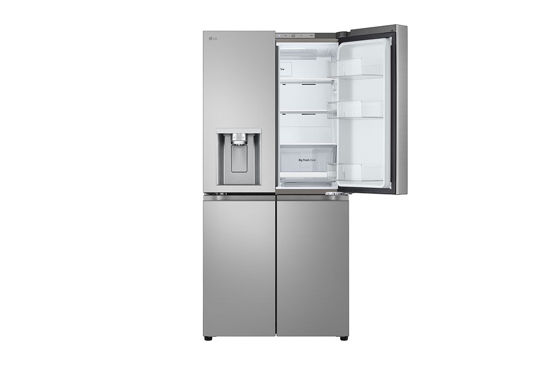 LG Multi-Door frižider, ThinQ™ tehnologija, kapacitet 506L, Prednja gornja vrata otvorena bez pogleda na hranu, GML860PYFE, thumbnail 3