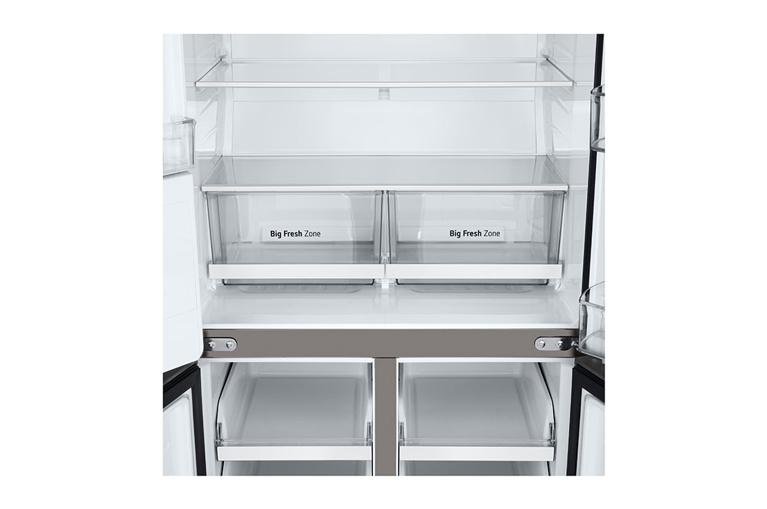 LG Multi-Door frižider, ThinQ™ tehnologija, kapacitet 506L, Prikaz detalja fioke, GML860PYFE, thumbnail 8