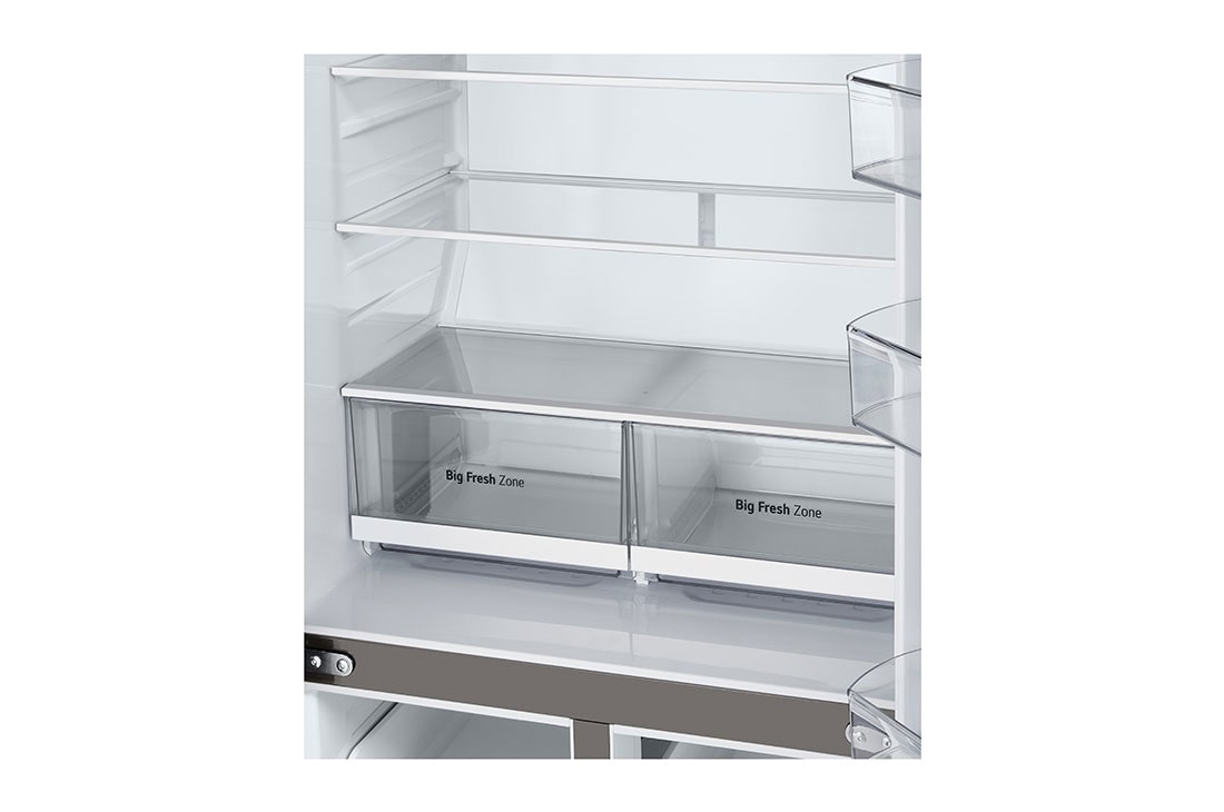 LG Multi-Door frižider, ThinQ™ tehnologija, kapacitet 506L, Prikaz detalja fioke, GML860PYFE, thumbnail 9