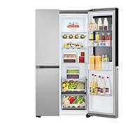 LG InstaView™ Side-by-Side frižider, DoorCooling+™ i ThinQ™ tehnologija, kapacitet 655L, Otvorena hrana sa leve strane, GSVV80PYLL, thumbnail 10