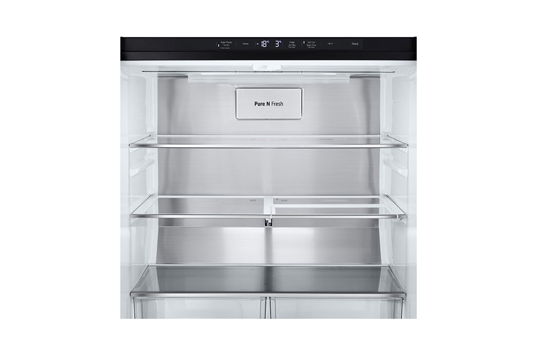 LG InstaView™ Multi-Door frižider, DoorCooling+™ tehnologija, ThinQ™, kapacitet 508L, Posuda za led  pogled , GMG860EPBE, thumbnail 9