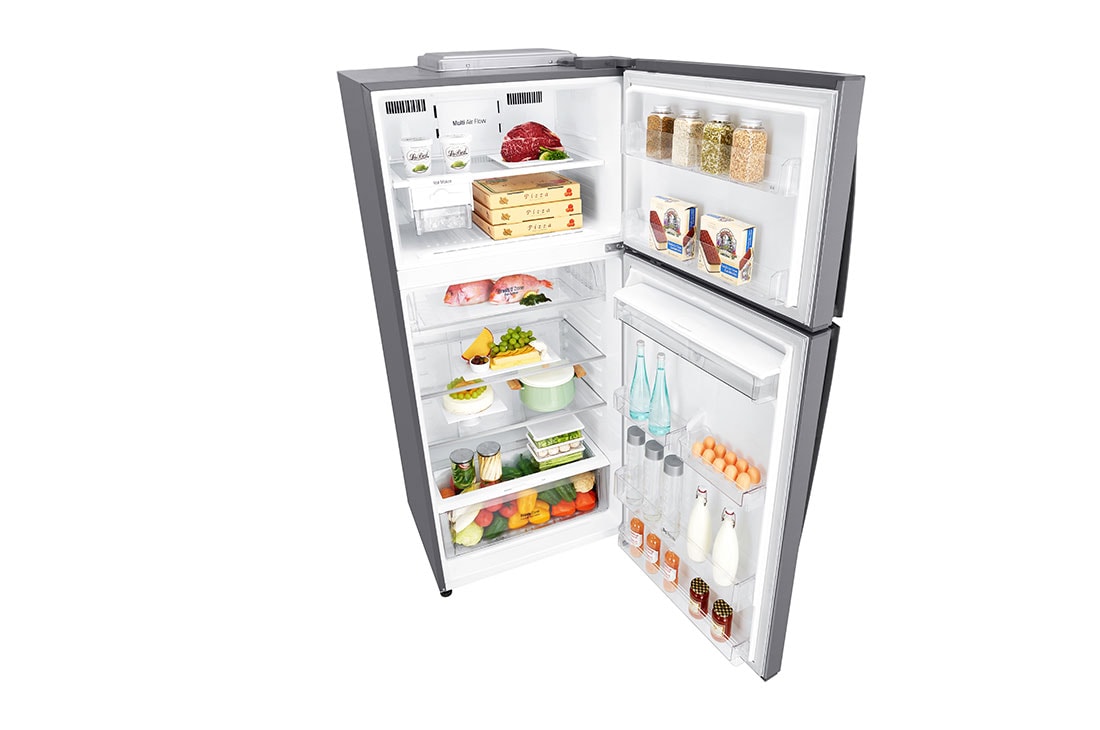 LG Kombinovani frižider sa gornjim zamrzivačem, DoorCooling+™ tehnologija, kapacitet 509L, Pogled sa desne strane, GTF744PZPED, thumbnail 12