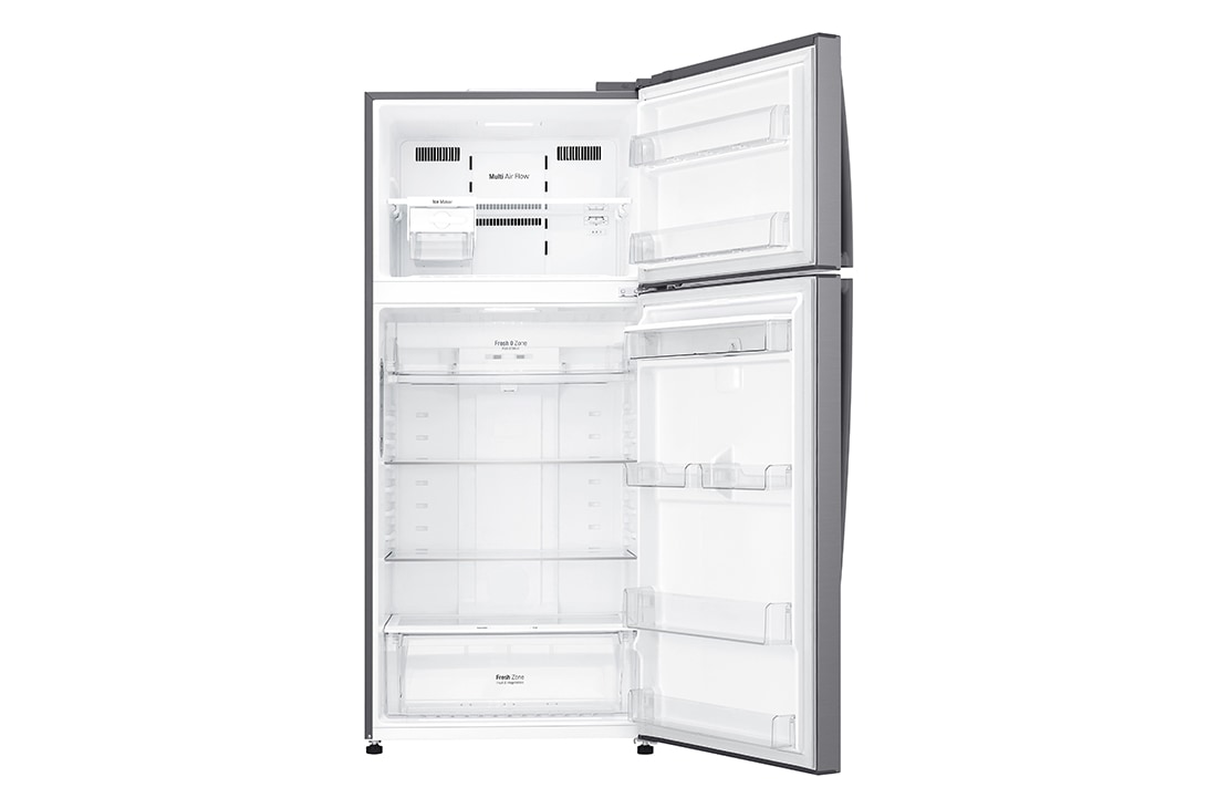 LG Kombinovani frižider sa gornjim zamrzivačem, DoorCooling+™ tehnologija, kapacitet 509L, Prednja sva vrata otvorena bez pogleda na hranu, GTF744PZPED, thumbnail 3