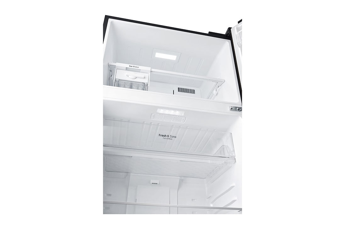 LG Kombinovani frižider sa gornjim zamrzivačem, DoorCooling+™ tehnologija, kapacitet 509L, Pogled odozgo spreda, GTF744BLPED, thumbnail 11