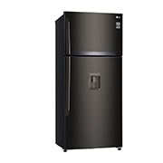 LG Kombinovani frižider sa gornjim zamrzivačem, DoorCooling+™ tehnologija, kapacitet 509L, Pogled sa leve strane, GTF744BLPED, thumbnail 15