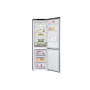 LG Kombinovani frižider sa donjim zamrzivačem, DoorCooling+™ tehnologija, kapacitet 341L, Prednja sva vrata otvorena sa pogledom na hranu, GBE31PZLZN, thumbnail 2