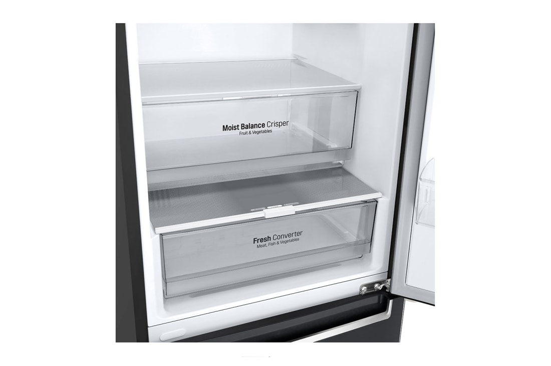 LG Kombinovani frižider sa donjim zamrzivačem, DoorCooling+™ tehnologija, ThinQ™, kapacitet 341L, Fioka sa hranom, GBE61MCHMN, thumbnail 6