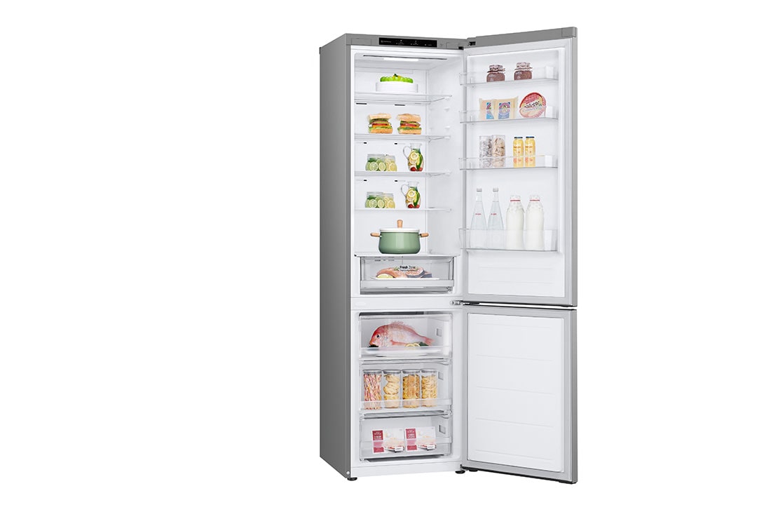 LG Kombinovani frižider sa donjim zamrzivačem, DoorCooling⁺™ tehnologija, kapacitet 387L, Prikaz detalja fioke, GBV22L0EPY, thumbnail 11