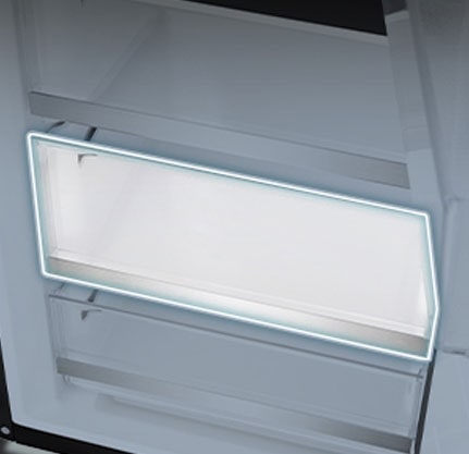 Velika zona zamrzavanja unutar frižidera.