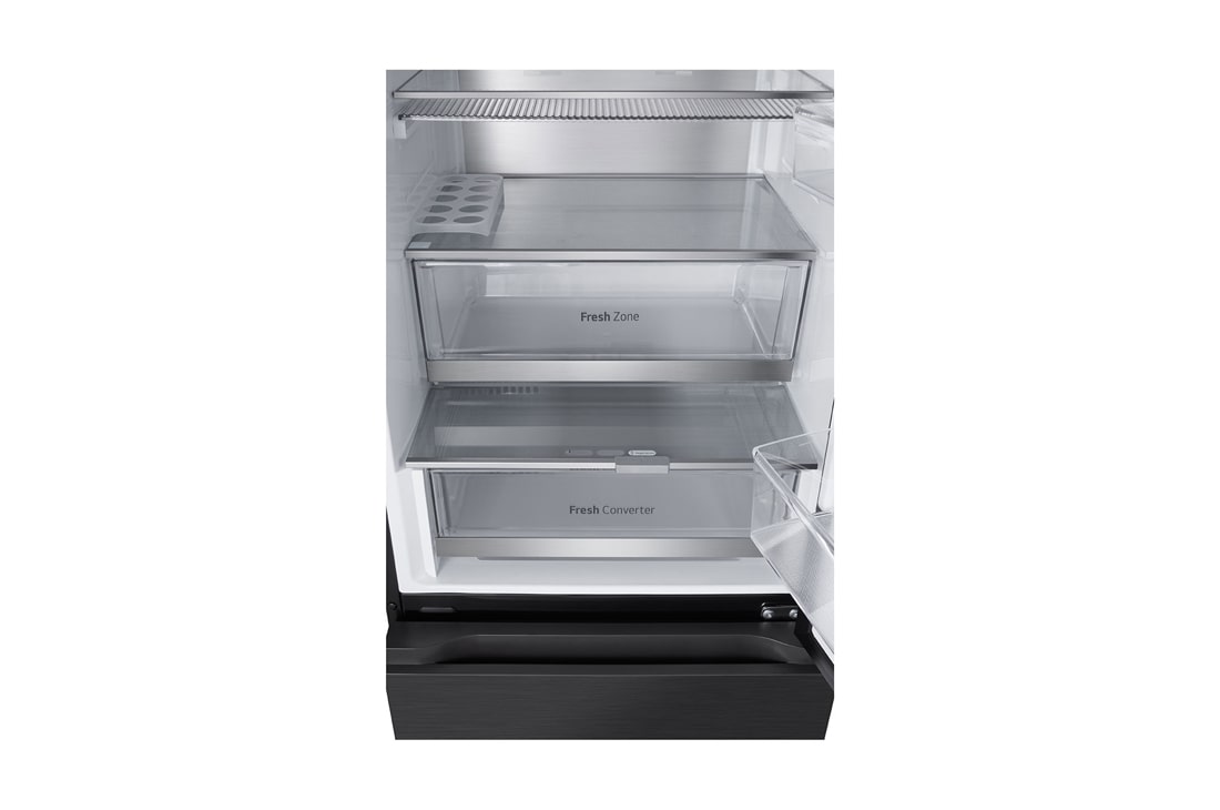 LG InstaView™ kombinovani frižider sa donjim zamrzivačem, DoorCooling<sup>+</sup>™ tehnologija, ThinQ™, kapacitet 349L, Prikaz detalja fioke, GBG7190CEV, thumbnail 11