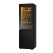 LG InstaView™ kombinovani frižider sa donjim zamrzivačem, DoorCooling<sup>+</sup>™ tehnologija, ThinQ™, kapacitet 349L, Pogled sa desne strane, GBG7190CEV, thumbnail 16