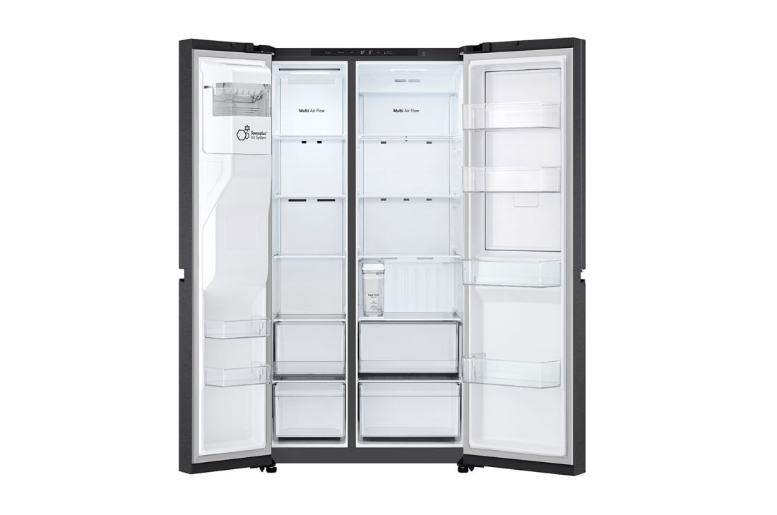 LG Door-in-Door™ Side-by-Side frižider, kapacitet 641L, Prednja sva vrata otvorena bez pogleda na hranu, GSJC41EPPE, thumbnail 3