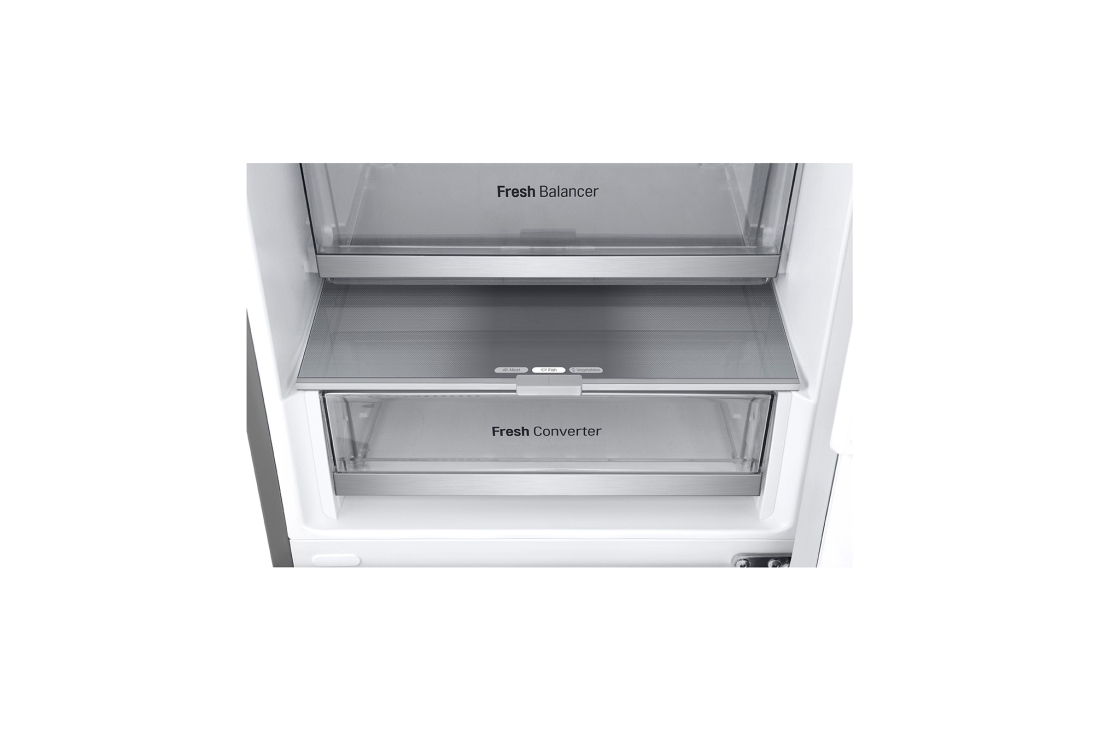 LG Kombinovani frižider sa donjim zamrzivačem, DoorCooling+™ tehnologija, kapacitet 344L, Pogled sa desne strane, GBV7180DPY, thumbnail 14