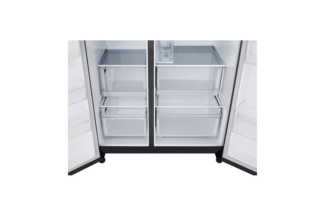 LG Side-by-Side frižider, kapacitet 641L, Posuda za led  pogled, GSLC41EPPE, thumbnail 8