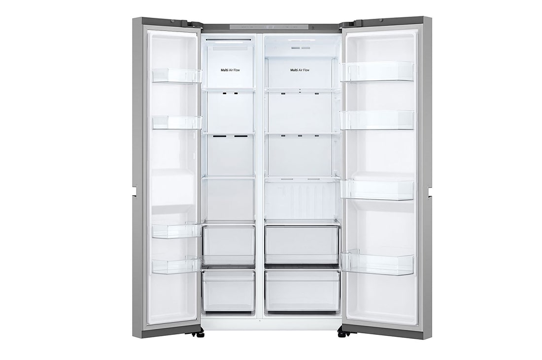 LG Side-by-Side frižider, kapacitet 664L, Prednja sva vrata otvorena bez pogleda na hranu, GSBC40PYPE, thumbnail 3