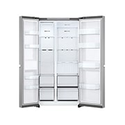 LG Side-by-Side frižider, kapacitet 664L, Prednja sva vrata otvorena bez pogleda na hranu, GSBC40PYPE, thumbnail 3