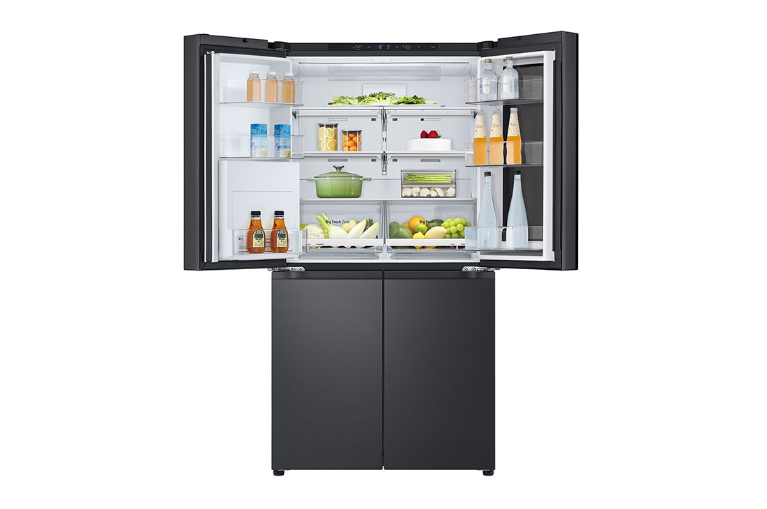 LG InstaView™ Multi-Door frižider, DoorCooling+™ tehnologija, ThinQ™, kapacitet 646L, Prednja sva vrata otvorena bez pogleda na hranu, GMK960EV2E, thumbnail 9