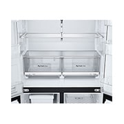 LG InstaView™ Multi-Door frižider, DoorCooling+™ tehnologija, ThinQ™, kapacitet 646L, Prednja sva vrata otvorena sa pogledom na hranu, GMK960EV2E, thumbnail 8