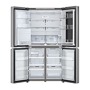 LG InstaView™ Multi-Door frižider, DoorCooling+™ tehnologija, ThinQ™, kapacitet 646L, Prednja sva vrata otvorena bez pogleda na hranu, GMK961PY5E, thumbnail 3
