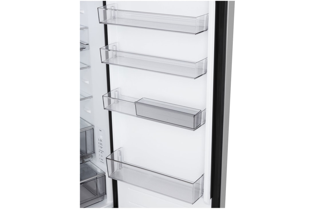 LG Kombinovani frižider sa donjim zamrzivačem, DoorCooling+™ tehnologija, ThinQ™, kapacitet 375L, Prikaz detalja fioke, GBBS524CPY, thumbnail 10