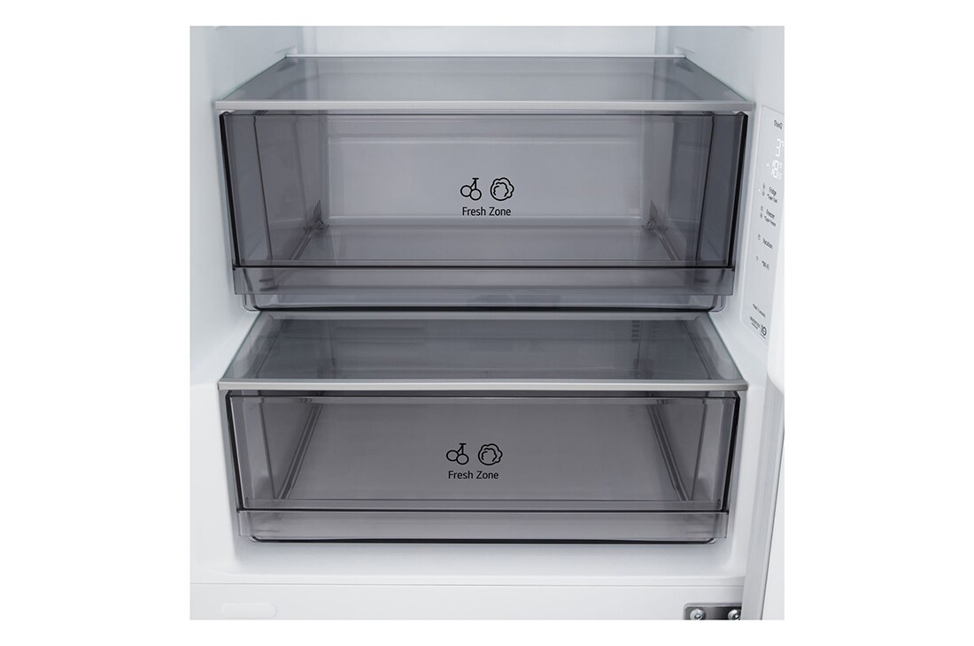 LG Kombinovani frižider sa donjim zamrzivačem, DoorCooling+™ tehnologija, ThinQ™, kapacitet 333L, Pogled sa desne strane, GBBSJ10DSW, thumbnail 13