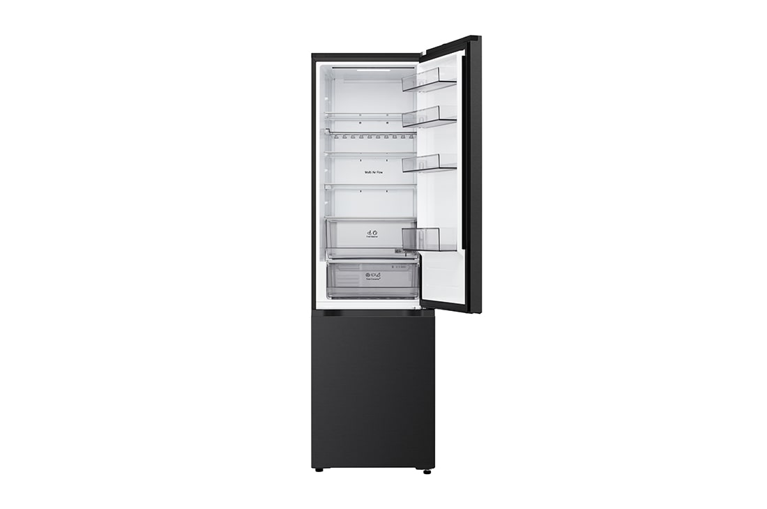 LG Kombinovani frižider sa donjim zamrzivačem, DoorCooling+™ tehnologija, ThinQ™, kapacitet 375L, Leva strana otvorena bez hrane, GBBS322CEV, thumbnail 4