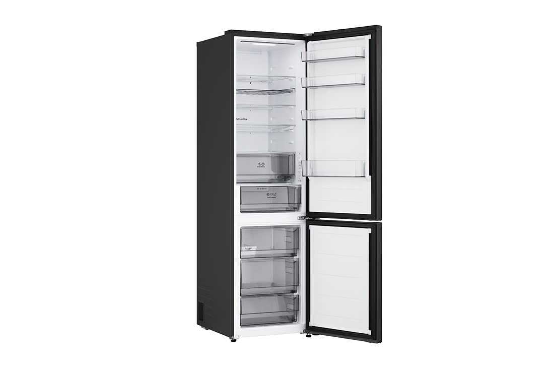 LG Kombinovani frižider sa donjim zamrzivačem, DoorCooling+™ tehnologija, ThinQ™, kapacitet 375L, Pogled sa leve strane, GBBS322CEV, thumbnail 12