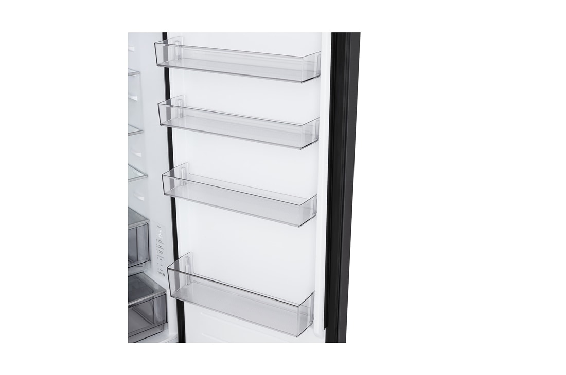 LG Kombinovani frižider sa donjim zamrzivačem, DoorCooling+™ tehnologija, ThinQ™, kapacitet 375L, Prikaz detalja fioke, GBBSJ2CCEP, thumbnail 9