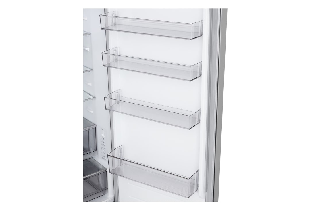 LG Kombinovani frižider sa donjim zamrzivačem, DoorCooling+™ tehnologija, ThinQ™, kapacitet 375L, Prikaz detalja ručke, GBBSJ2CCPY, thumbnail 10