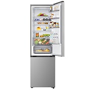 LG Kombinovani frižider sa donjim zamrzivačem, DoorCooling+™ tehnologija, ThinQ™, kapacitet 375L, Leva strana otvorena bez hrane, GBBS322CPY, thumbnail 4