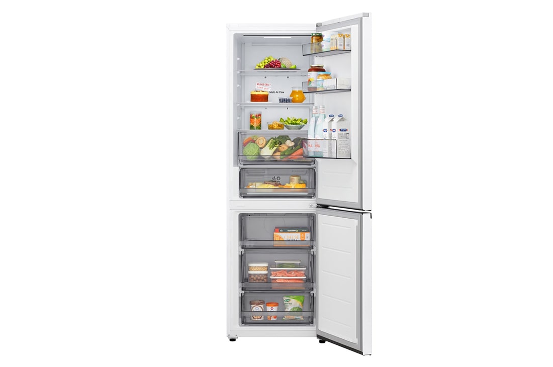 LG Kombinovani frižider sa donjim zamrzivačem, DoorCooling+™ tehnologija, ThinQ™, kapacitet 333L, Prikaz detalja fioke, GBBSJ10ESW, thumbnail 3