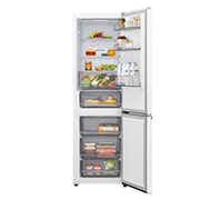 LG Kombinovani frižider sa donjim zamrzivačem, DoorCooling+™ tehnologija, ThinQ™, kapacitet 333L, Prikaz detalja fioke, GBBSJ10ESW, thumbnail 3