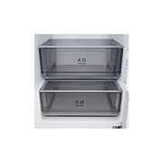 LG Kombinovani frižider sa donjim zamrzivačem, DoorCooling+™ tehnologija, ThinQ™, kapacitet 333L, Prednja vrata otvorena sa pogledom na hranu, GBBSJ10ESW, thumbnail 10