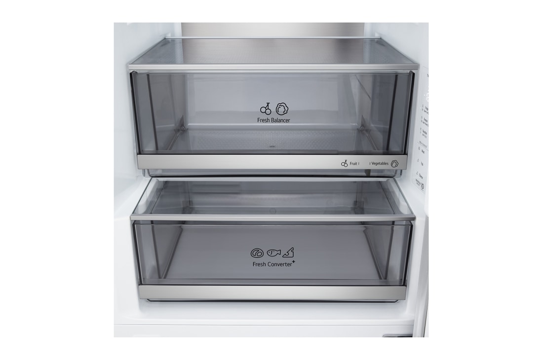 LG Kombinovani frižider sa donjim zamrzivačem, DoorCooling+™ tehnologija, ThinQ™, kapacitet 375L, Kombinovani frižider sa donjim zamrzivačem, DoorCooling+™ tehnologija, ThinQ™, kapacitet 375L, GBBS726CSW, thumbnail 11