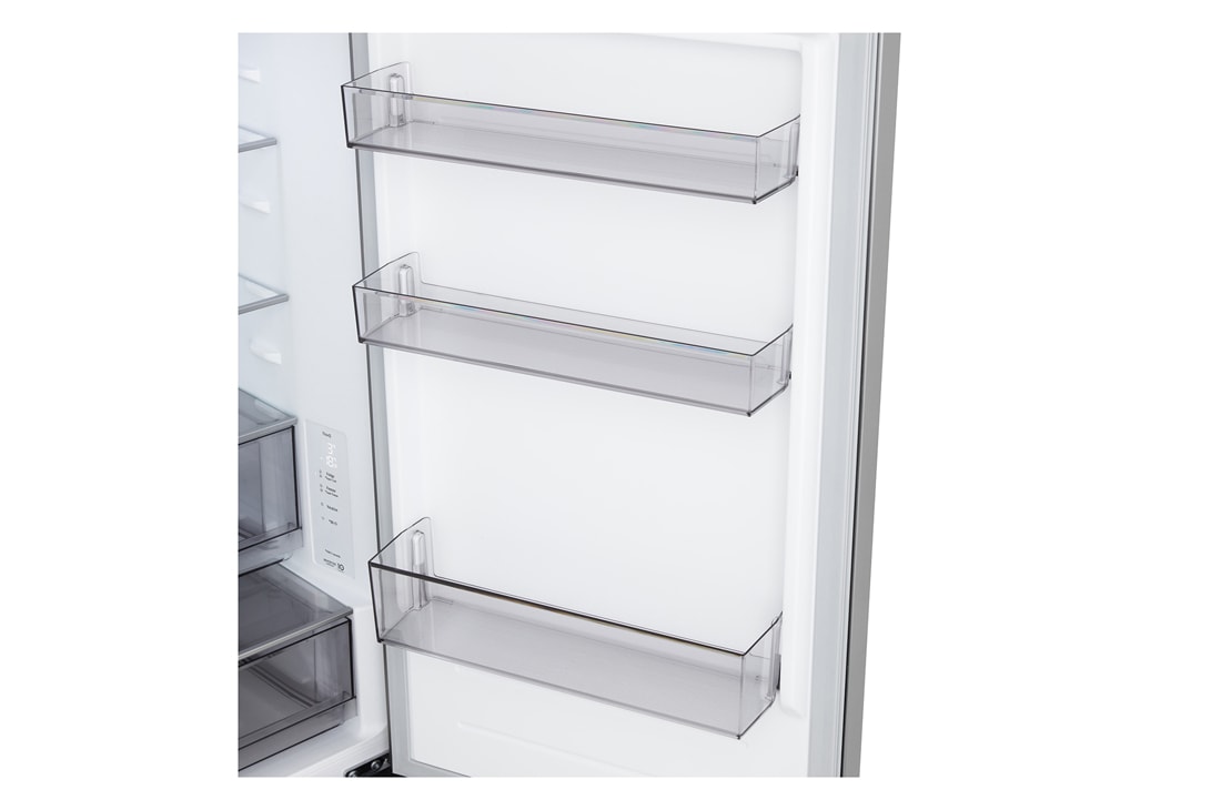 LG Kombinovani frižider sa donjim zamrzivačem, DoorCooling+™ tehnologija, ThinQ™, kapacitet 333L, Prikaz detalja fioke, GBBSJ10EPY, thumbnail 10