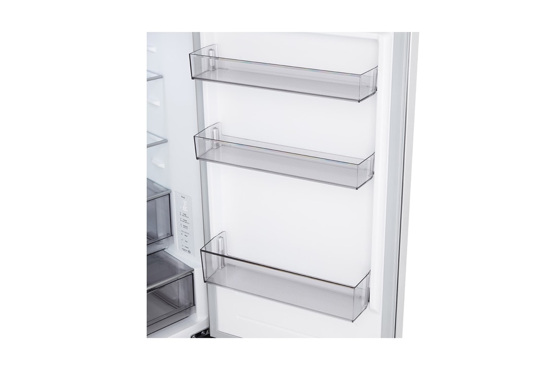 LG Kombinovani frižider sa donjim zamrzivačem, DoorCooling+™ tehnologija, ThinQ™, kapacitet 333L, Otvorena hrana sa leve strane, GBBSJ1CCSW, thumbnail 11