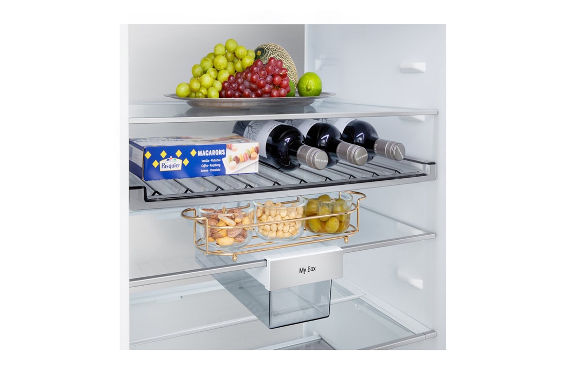 LG Kombinovani frižider sa donjim zamrzivačem, DoorCooling+™ tehnologija, ThinQ™, kapacitet 375L, Posuda za led  pogled 1, GBBS726AEV, thumbnail 6