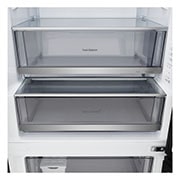 LG Kombinovani frižider sa donjim zamrzivačem, DoorCooling+™ tehnologija, ThinQ™, kapacitet 412L, Pogled sa leve strane, GBBW312CEV, thumbnail 15