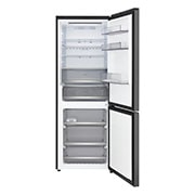 LG Kombinovani frižider sa donjim zamrzivačem, DoorCooling+™ tehnologija, ThinQ™, kapacitet 412L, Prednja sva vrata otvorena sa pogledom na hranu, GBBW312CEV, thumbnail 2