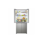 LG Multi-Door frižider, DoorCooling+™ tehnologija, ThinQ™, kapacitet 580L, An LG refrigerator with doors open in a modern kitchen, highlighting large interior storage capacity., GMBS30SEPY, thumbnail 7
