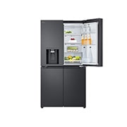 LG Multi-Door frižider, DoorCooling+™ tehnologija, ThinQ™, kapacitet 645L, Prikaz detalja fioke, GMF960EV2E, thumbnail 11