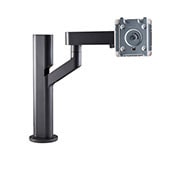 LG Ergo postolje, prikaz spreda dok je držač monitora izdužen sa desne strane, EG800BW, thumbnail 1