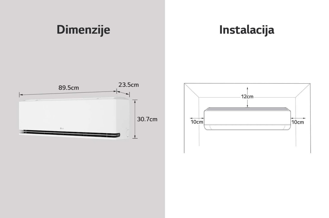 LG 2,5 kW DUALCOOL AI Air Deluxe single split klima-uređaj, H09S1DA, thumbnail 7