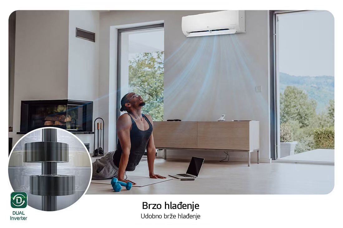 LG 7,0 kW DUALCOOL Special Single Split inverterski klima-uređaj, EZ24CYN, thumbnail 14